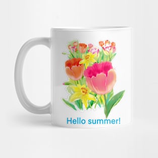 Watercolor red tulip Mug